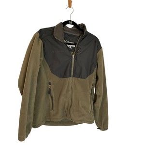 Columbia Core Interchange‎ Fleece Jacket - Green/gray Small Men's